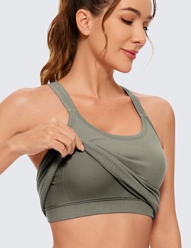 Image of CRZ YOGA Seamless Rib Scoop Neck Tank Tops