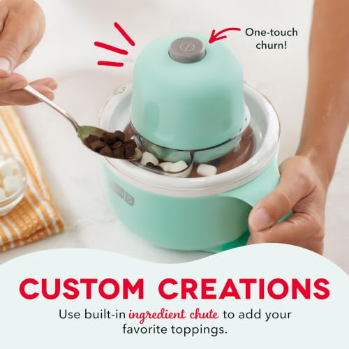 Image of Dash My Mug Ice Cream Maker - Makes Single Serving of Gelato, Frozen Yogurt, Sorbet & More - Easy to Clean & Use - Aqua, 2 Bowls (Pack of 4)