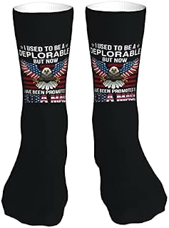 883 Compression Socks I Used To Be A Deplorable But Now I Have Been Promoted To Ultra Maga Sports Socks Non Slip Crew Socks Comfort Athletic Socks For Walking Jogging Hiking 40cm