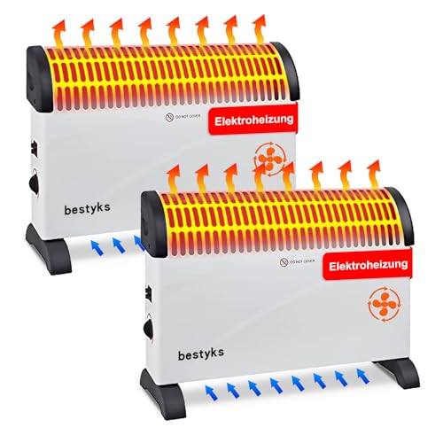 [2 Piezas] Calefactor Bajo Consumo, 2000 W Calentador Electrico Bajo Consumo,3 Niveles De Potencia,...