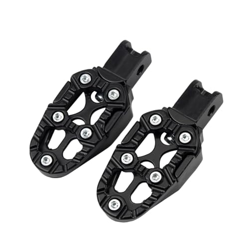 Pedales De Moto Reposapiés Para Motocicleta, Pedales, Motocross, Scooter, ATV, Bicicleta Eléctrica, Pit Dirt Bike, Accesorios Universales Para Har&ley Para Yam&aha(Black)