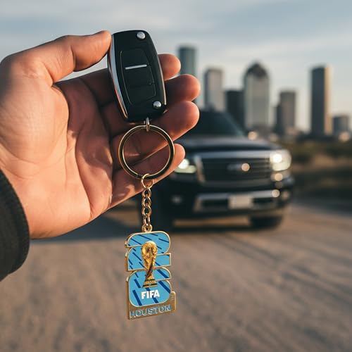 Image of 2026 FIFA World Cup Keychain - Officially Licensed, Collectible Gift for Fans, Durable Metal Ring for Keys, Backpacks