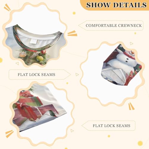 Boys Rash Guard Swim Shirt Long Sleeve UPF+ 50 Sun Shirts Quick Dry Shirt Christmas Car Snowman for Toddler Kids3