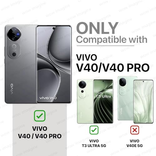 Image of WOW IMAGINE Tough Armor Bumper Mobile Back Case for Vivo V40 | V40 Pro 5G | T3 Ultra 5G | Sliding Camera Shield Cover | Shock Proof 360 Protection | Hybrid PC + TPU | Ring Holder with Stand - Blue