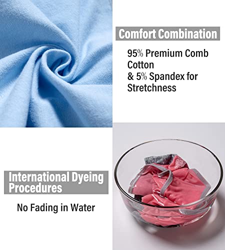 Image of MISSWHO Cotton High Waisted Womens Underwear Soft Stretch Breathable Full Coverage Ladies Panties Multipack