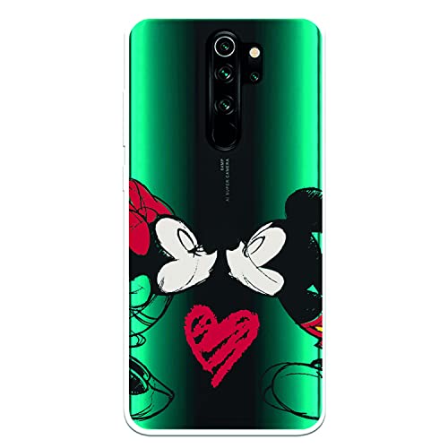 Fundas Para Xiaomi Redmi Note 8 Pro Funda para Xiaomi Redmi Note 8 Pro Oficial de Clásicos Disney Mickey y Minnie Beso para Proteger tu móvil. Carcasa de...