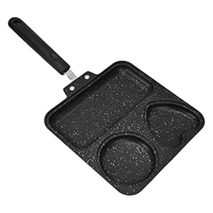 WAHEWUD Quadratische 3-Zonen-Bratpfanne Antihaftbeschichtung