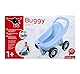 Big Buggy 3-in-1 Lauflernwagen mit Verstellbarer Bremsfunktion, Anhänger, inklusive 4 Flüsterräder, blau-türkiser Big Buggy, für Kinder ab 1 Jahr