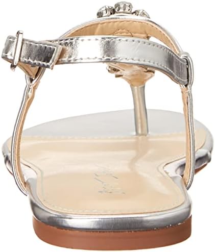 Betsey Johnson Blue Women's SB-ALTA Sandal, Silver, 8.5 | Image 2