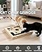 Cat Scratch Puzzle Enrichment Box Nail File Stress Free Alternative to Clippers and Grinders, Wooden Cat Nail File Scratcher Felines Files Claws Maze Box, Puzzle Enrichment Toy with Bell Ball(1pc)