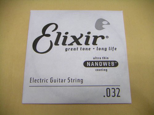 エリクサー .032 バラ弦 1本 コーティング ナノウェブ Elixir エレキギター弦 ワウンド弦