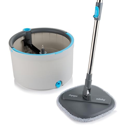 Minky Opti-Clean Spin Mop 360 Spin & Rinse & Wringing System 2L Bucket