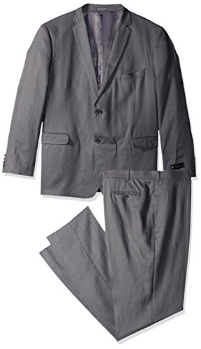 U.S. Polo Assn. Men's Big and Tall Linen Suit, Grey, 50 Regular