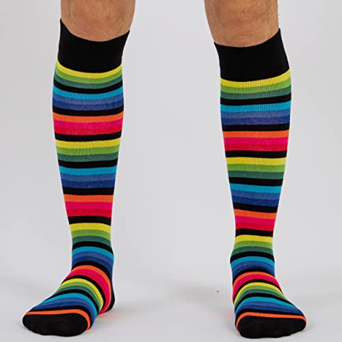 Image of Mysocks Unisex Extra Fine Combed Cotton Rainbow Socks | Seamless Toe | Reflect Your Style | Make Your Steps Enjoyable