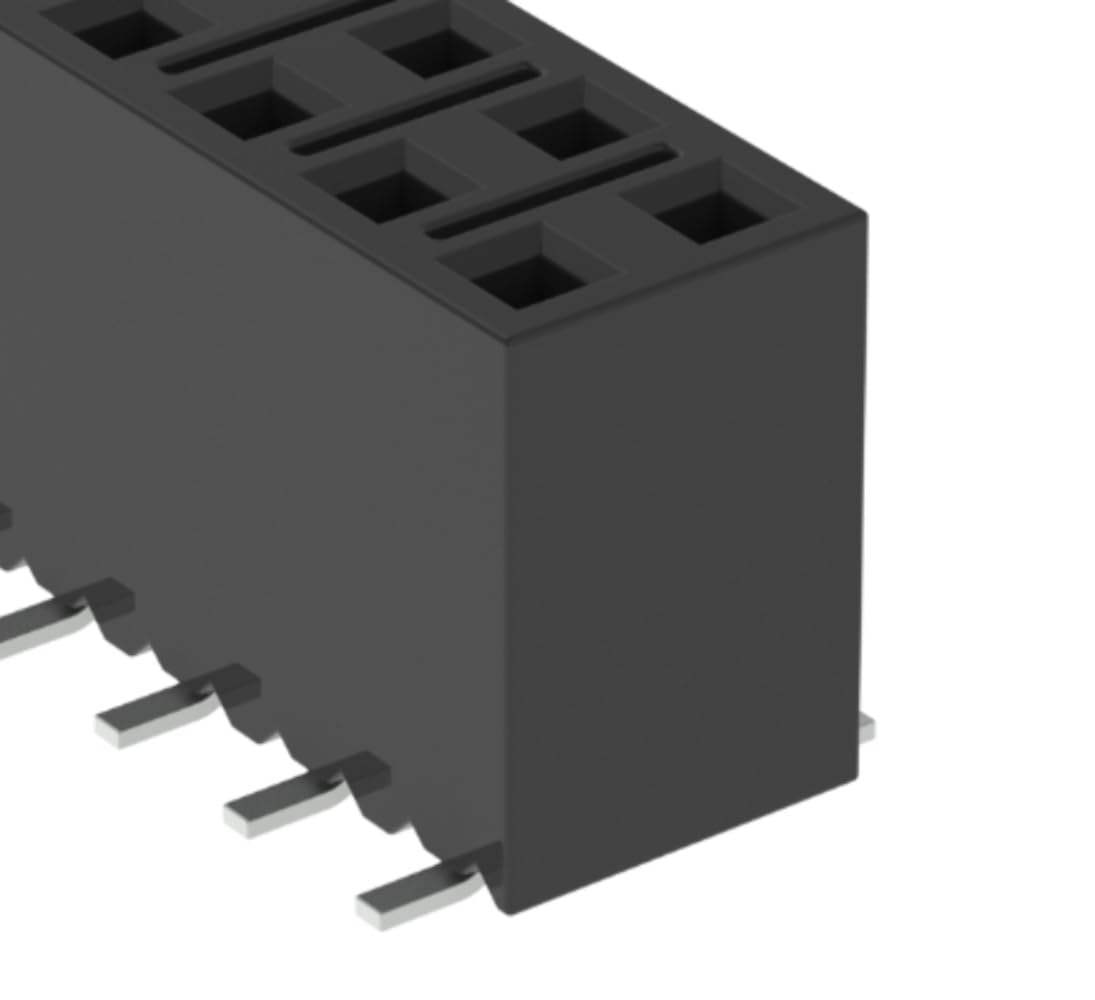 Pack of 4 SSM-106-L-DV Connector 12 Position Receptacle, Pass Through Connector 0.100
