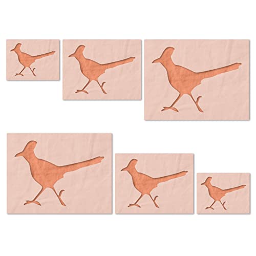 Pochoir oiseau Roadrunner Stencil Stop pour customiser vos carnets - 2