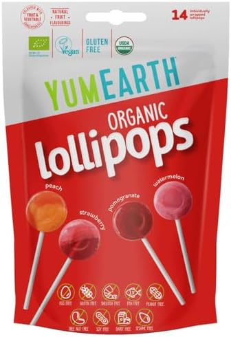 Yum Earth Organic Fruit Lollipops 14pcs 87g