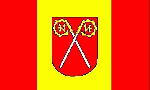 Perleberg Tischflagge 10x15cm - Mit Schwarzem Kunststoffsockel