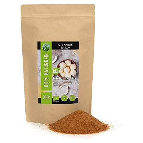 BIO Kokosblütenzucker (500g), aus kontrolliert biologischem Anbau glutenfrei, laktosefrei, laborgeprüft, vegan Cover
