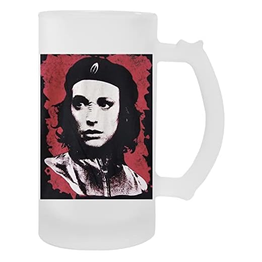 Kira Che Guevara Transparente Taza para Cerveza Con Mango Transparent Mug For Beer