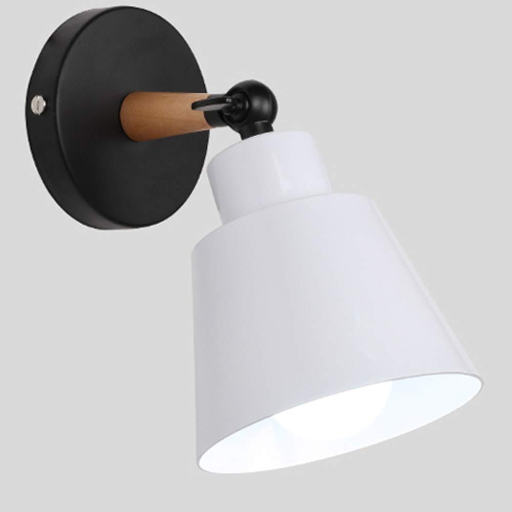 XINYANSEE Aplique de lámpara de pared rústico, Aplique industrial, para desván, sala de estar, dormitorio y pasillo, Blanco (Sin bombilla)