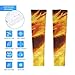 Meaudiwes Girl's UV Sun Protection Arm Sleeves Tattoo Cover Up Fashion Cooling Sleeves Dress Decor Cool Fire Dragon