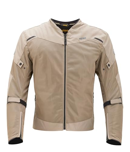 Image of Reise - Rizo Urban Mesh Jacket - Lightweight | High-ventilation riding jacket | CE-certified armor for enhanced protection | Exceptional comfort | Daily commutes and weekend rides - Sand Color