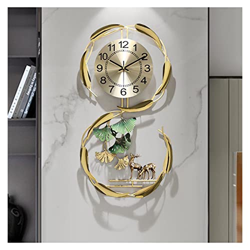 Horloge murale créative Ginkgo Biloba, symbole de sérénité pour votre foyer