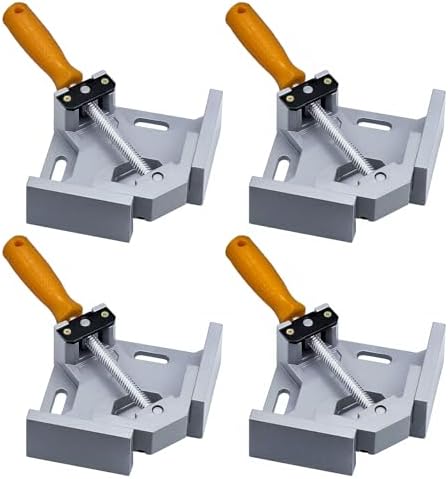 Morsetto Angolare 90&deg; Regolabile In Lega Alluminio - Per Falegnameria E Lavorazioni Legno