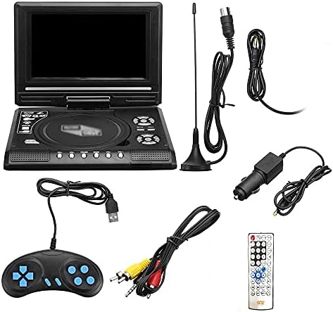 QUZHI 7.8 Inch 16:9 Widescreen 270° Rotatable LCD Screen Home Car TV DVD Player Portable VCD Compact Disc MP3 Viewer with Game Function