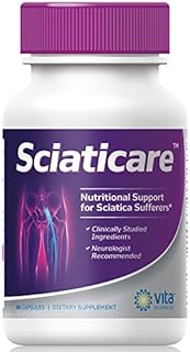 Sciatica Nerve Pain Relief Supplement Vitamins with Natural R-ALA Form 10X STRENGTH, NOT Synthetic Alpha Lipoic Acid (ALA) - Lower Lumbar Sciatic, Sciatica, Back pain, Hip, Thigh, Leg, Foot Sciaticare