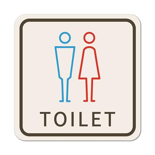 gCXebJ[ V[ [TOILET] u[Ebh ݃J[ 15×15cm OK j  킢 sNgTC W.C MEN WOMEN ώ  J[ {