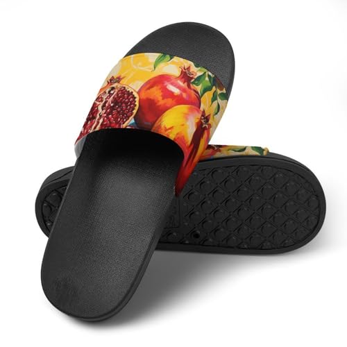 Pomegranates House Sandals Non-Slip Bathroom Slippers Beach Summer Shoes for Men Women4