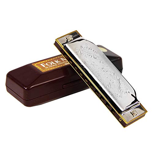Harmonica C harmonica 1072 – C Ballad Master Standard 10 trous diatonic harmonica 20 tones pour débutants - Les Beatles, Paul McCartney, John Lennon, RIngo Starr, George Harrison Harmonica C harmonica 1072 - C Ballad Master Standard 10 trous diatonic harmonica 20 tones pour débutants
