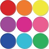 Geyee 108 Pcs Circle Cutouts Paper Bulletin Board Decorations Assorted Color Round Die Cut for Classroom Decor Teachers DIY Craft Office School Chalkboard Wall Decor (5.5 Inch)