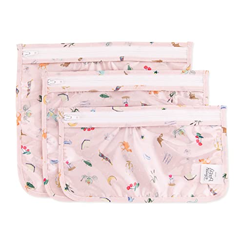Bumkins Travel Bag, Toiletry, Baby, TSA Approved Pouch, Zip Bag, Quart Size Compliant, Clear-Sided, Diaper Bag Organization