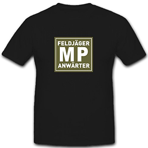 T-Shirt MP Champ Chasseurs Police Militaire Armée Allemande Noir XXXL