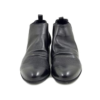 Osvaldo Dangereux, Bottines d’été en Cuir Noir, Beatles avec élastique, Talon Bas 2 cm, 236 - Les Beatles, Paul McCartney, John Lennon, RIngo Starr, George Harrison Osvaldo Dangereux, Bottines d'été en Cuir Noir, Beatles avec élastique, Talon Bas 2 cm, 236 – Image 2
