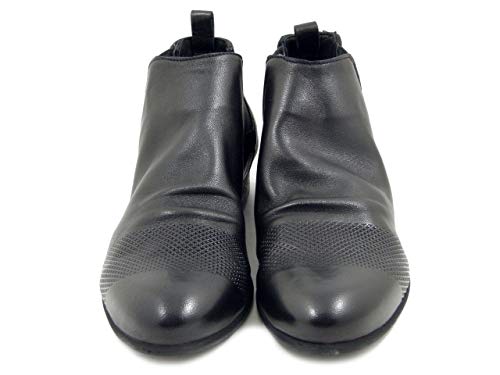 Osvaldo Dangereux, Bottines d’été en Cuir Noir, Beatles avec élastique, Talon Bas 2 cm, 236 - Les Beatles, Paul McCartney, John Lennon, RIngo Starr, George Harrison Osvaldo Dangereux, Bottines d'été en Cuir Noir, Beatles avec élastique, Talon Bas 2 cm, 236 – Image 3