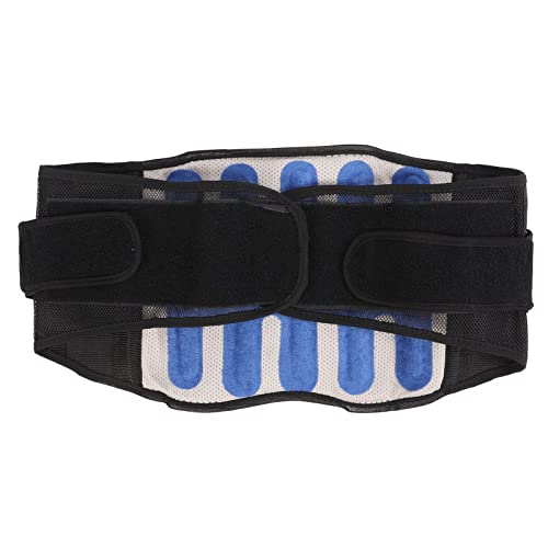 Cinturón de levantamiento de pesas para hombres y mujeres, cinturón de levantamiento de gimnasio, tejido de malla transpirable con fibra de poliéster resistente, diseño ergonómico (l)