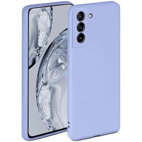 Coque Samsung S21 silicone ONEFLOW bleu mat à double couche