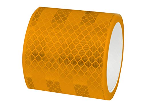 Las 10217 Reflector Banda, Auto-Adhesivos, 2 M, Amarillo