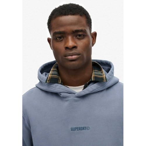 Superdry Para Hombre. M2014031A Sudadera Micro Logo Hood Azul (Xl), Casual, AlgodóN, Manga Larga - 5