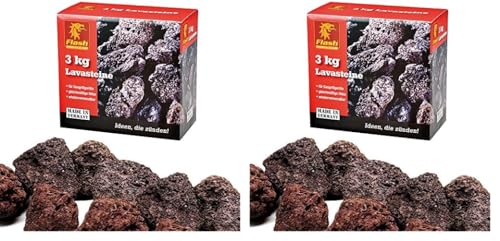 Flash BOOMEX 54723 Piedras de Lava para Barbacoa de Gas Caja 3 kg (Paquete de 2)