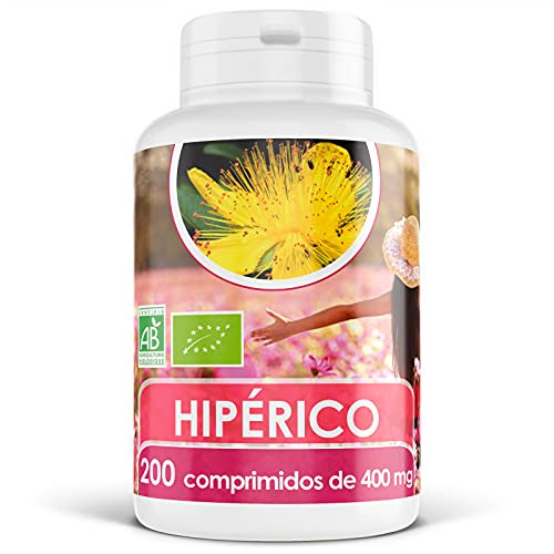Hipérico (Hierba de San Juan) Orgánico - 400 mg - 200 comprimidos Cover