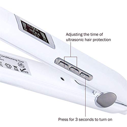 Ultrasonic Infrared Hair Straightener Care Flat Iron miniatura 3