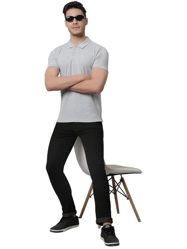 Image of Cantabil Men's Solid Regular Fit T-Shirt