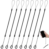 NUOBESTY スパイラルコード 落下防止コード コイルストラップ カールコード ペン用 伸縮タイプ 落下・紛失防止 8本 最大伸び70cm