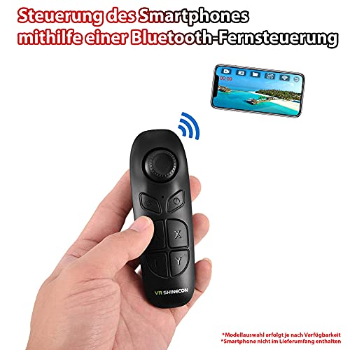Virtual Reality 3D Brille inkl. Bluetooth-Controller, VR-Brille ist kompatibel mit allen Smartphones in der Größe 4.0 bis 6 Zoll z.B. Samsung Galaxy Modelle, iPhone, Google Pixel, Xiaomi u.v.a. - Image 5
