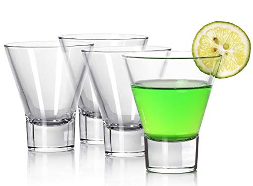 Martini-Gläser, Cocktail-Gläser, Set mit 4 Stielen, Cocktail-Glas, 227 ml, perfekte Qualität, für Bankett, Party, Hochzeit, Einweihung, Geburtstag (4 Stück) Cover